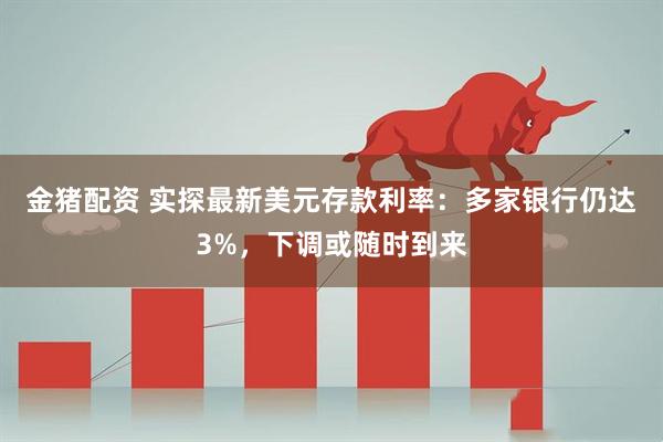 金猪配资 实探最新美元存款利率：多家银行仍达3%，下调或随时到来